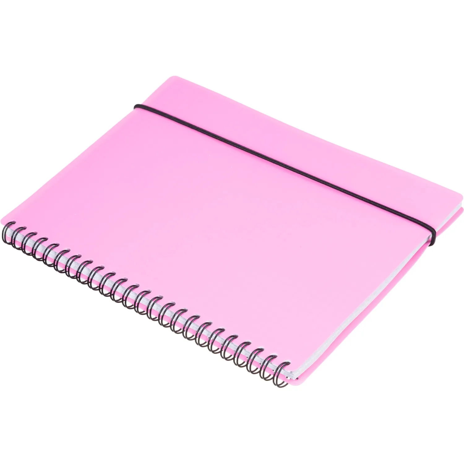 Бизнес-тетрадь Тетрадь Attache Neon А5 96л кл.спираль обл. пластик розовый - фото 4