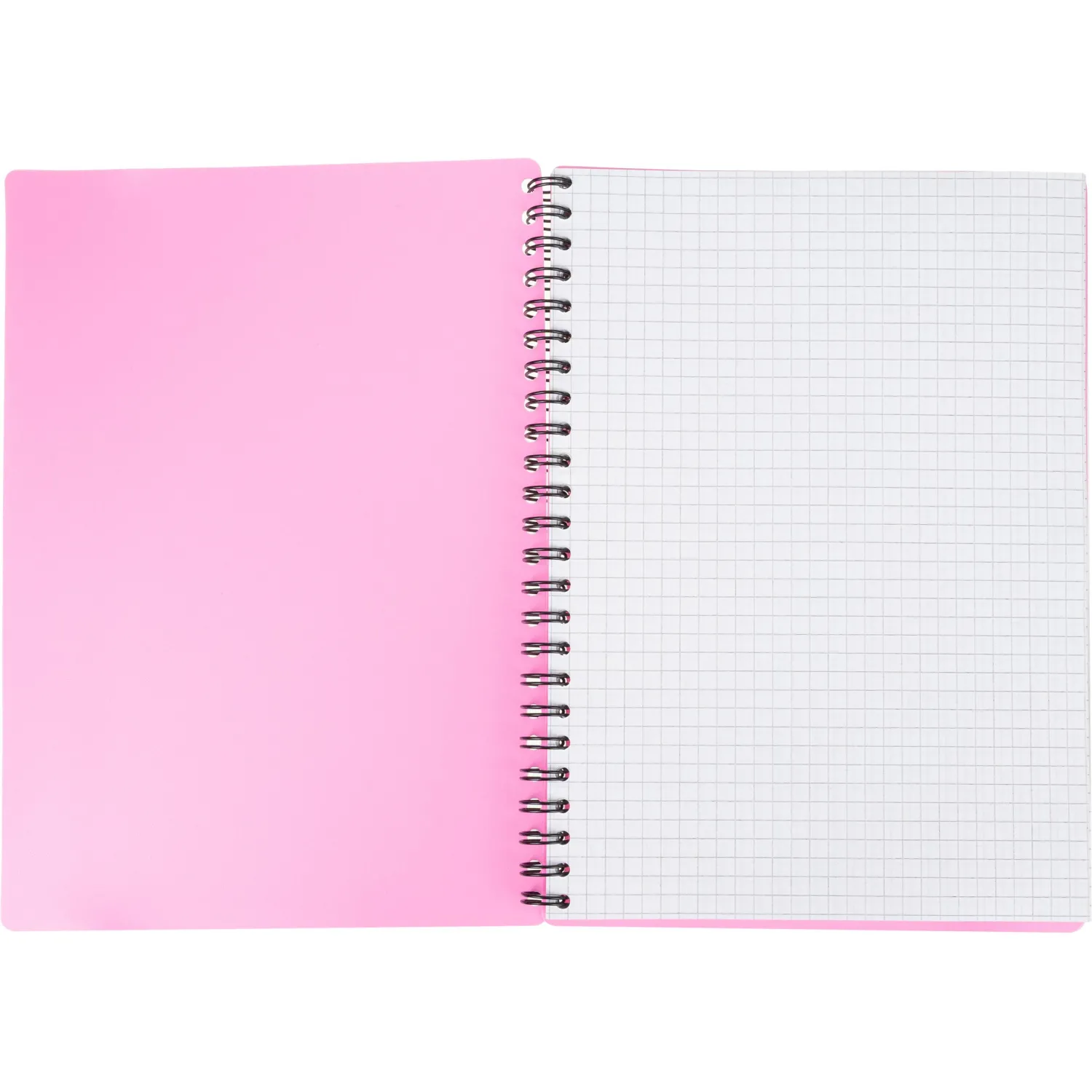 Бизнес-тетрадь Тетрадь Attache Neon А5 96л кл.спираль обл. пластик розовый - фото 5