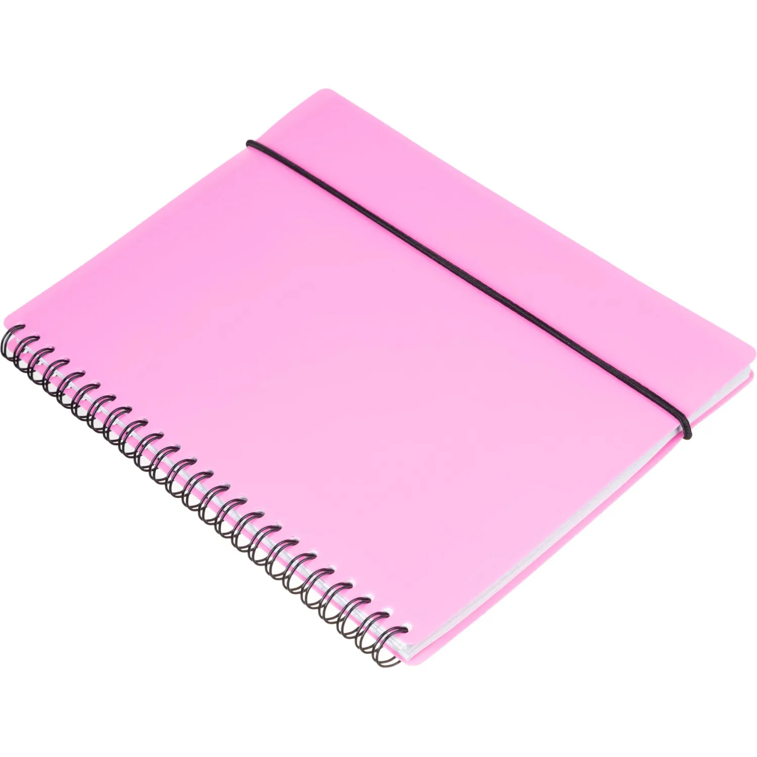 Бизнес-тетрадь Тетрадь Attache Neon А5 80л кл.спираль, обл.пластик, розовый - фото 4