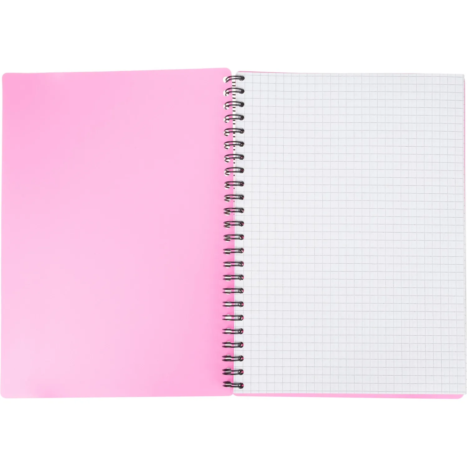 Бизнес-тетрадь Тетрадь Attache Neon А5 80л кл.спираль, обл.пластик, розовый - фото 5