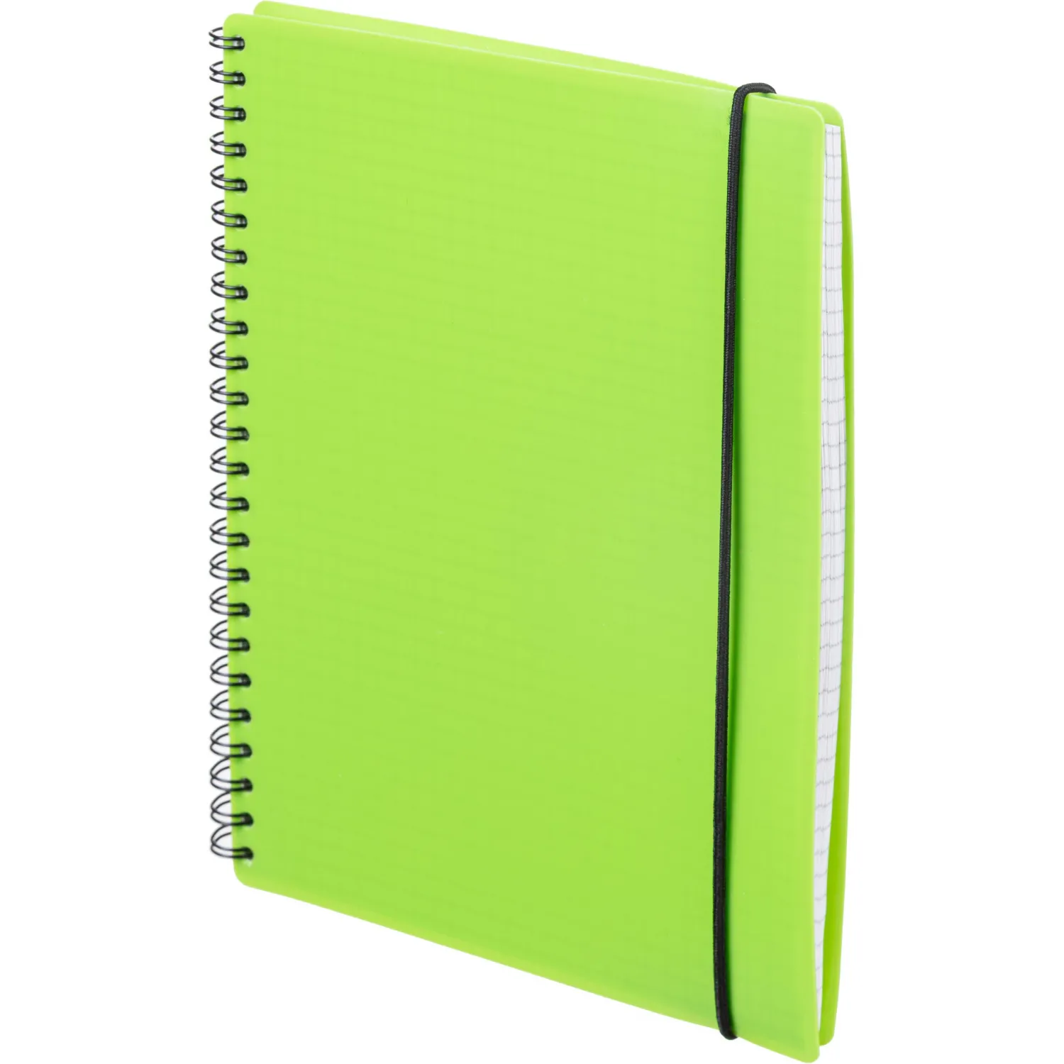 Бизнес-тетрадь Тетрадь Attache Neon А5 80л кл.спираль, обл.пластик, зеленый - фото 2