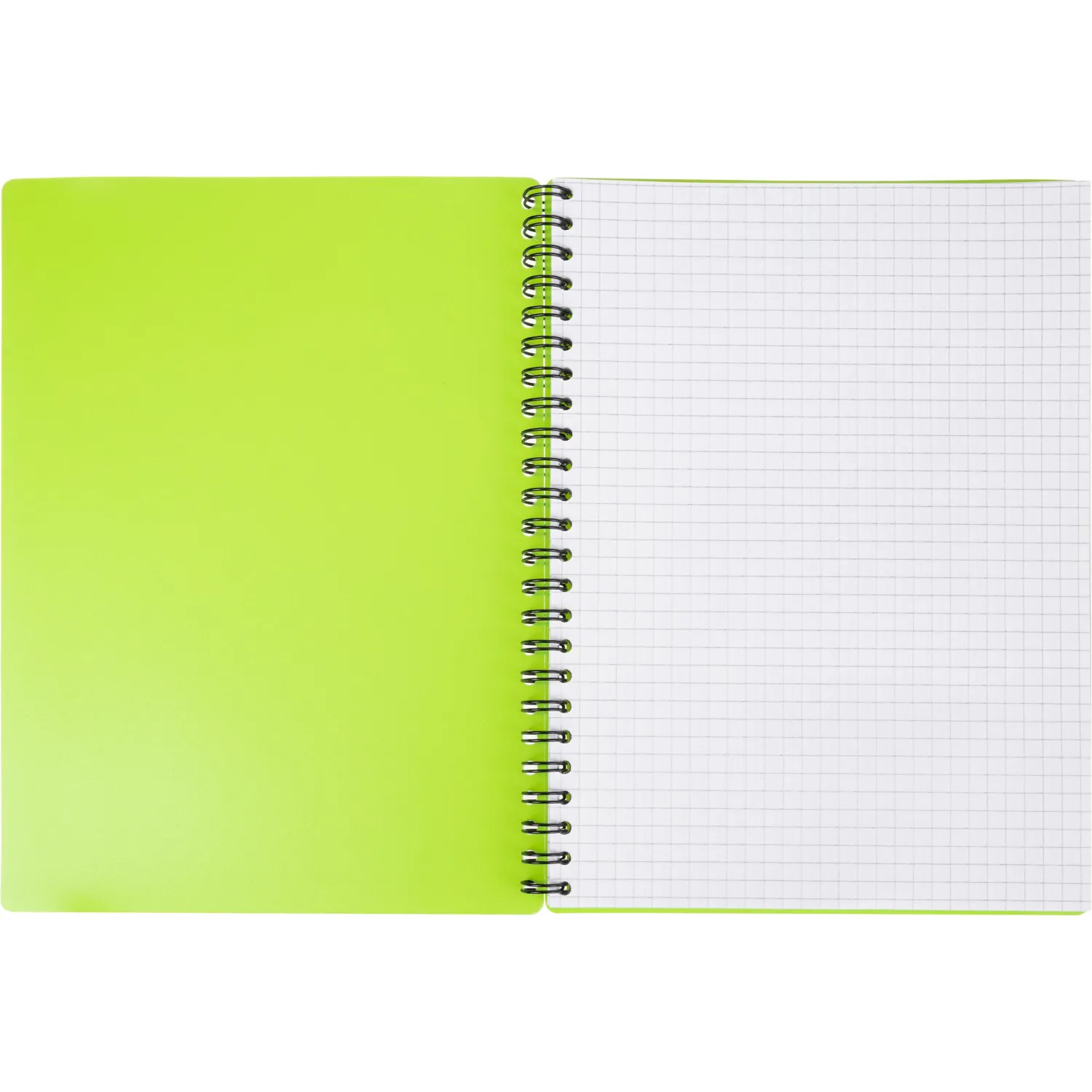 Бизнес-тетрадь Тетрадь Attache Neon А5 80л кл.спираль, обл.пластик, зеленый - фото 5