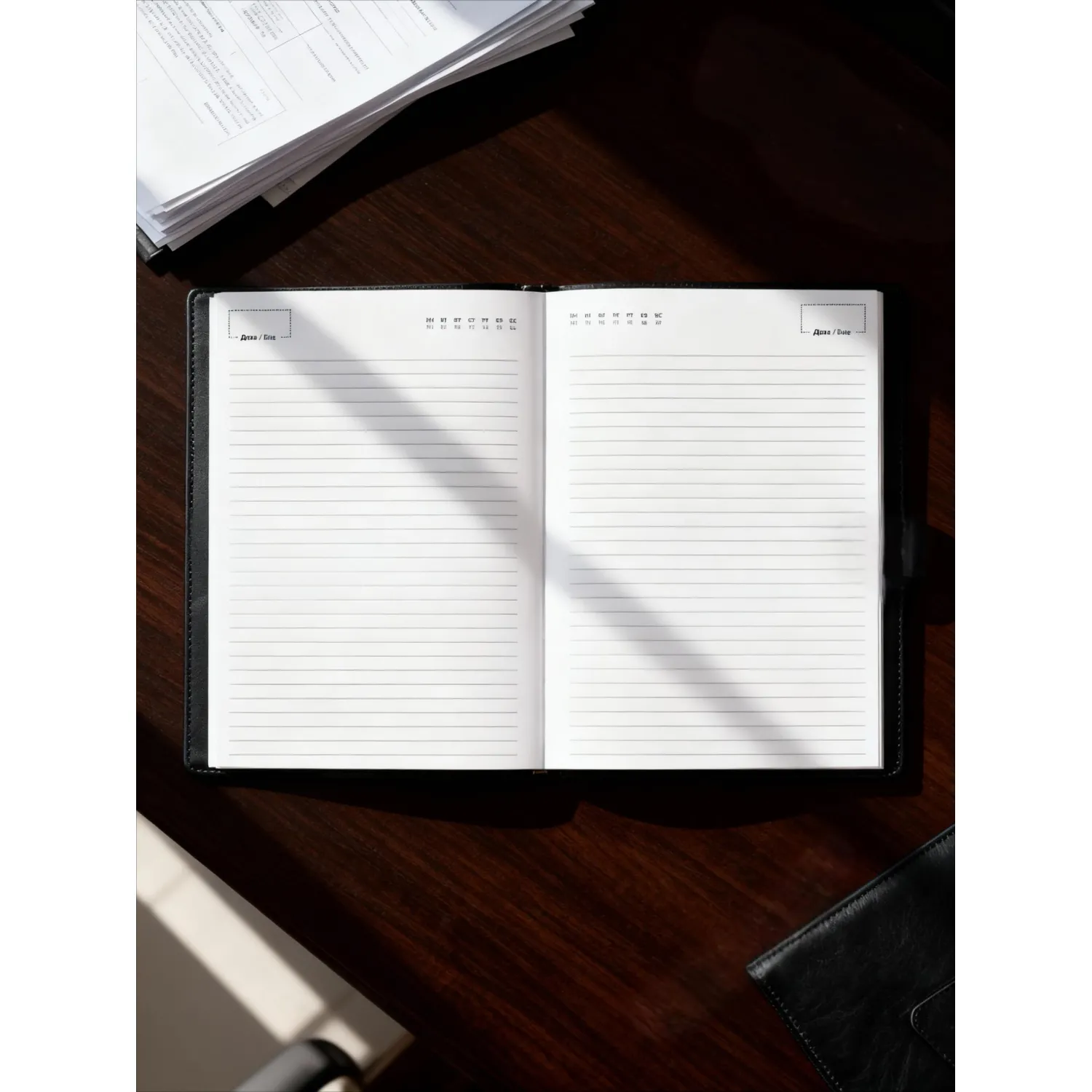 Ежедневник недатированный черный, А5 136 л., искусств. кожа, ATTACHE - фото 20