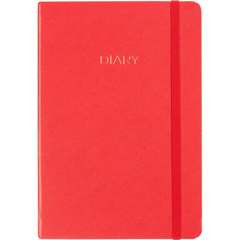 Ежедневник недатированный красный, А5 136 л., Diary, ATTACHE - фото 2
