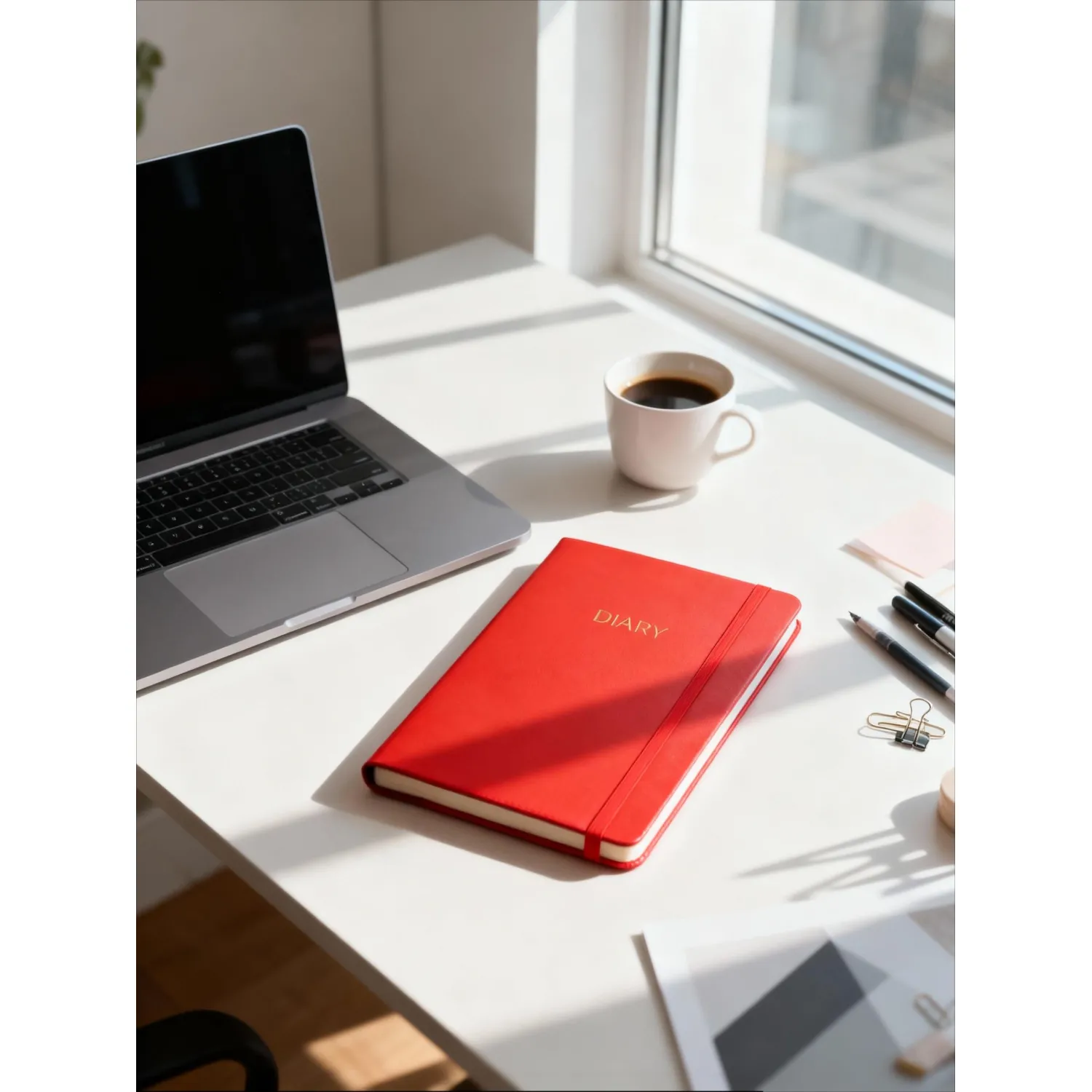 Ежедневник недатированный красный, А5 136 л., Diary, ATTACHE - фото 23