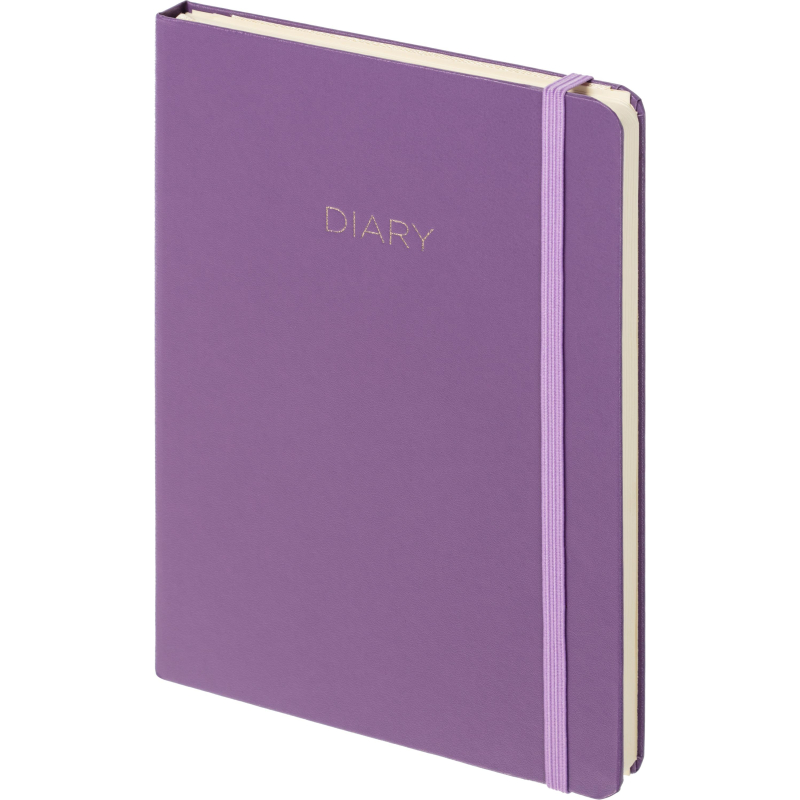 Ежедневник недатированный сиреневый, А5 136 л., Diary, ATTACHE - фото 1