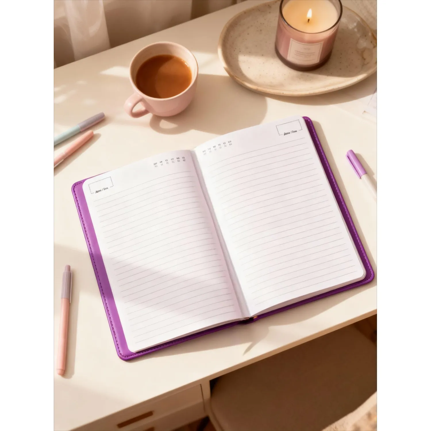 Ежедневник недатированный сиреневый, А5 136 л., Diary, ATTACHE - фото 20