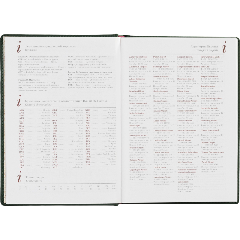 Ежедневник недатированный А5+ Velvet, темно-зеленый 3-115/24 - фото 13