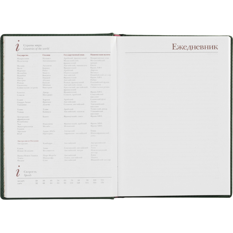 Ежедневник недатированный А5+ Velvet, темно-зеленый 3-115/24 - фото 16