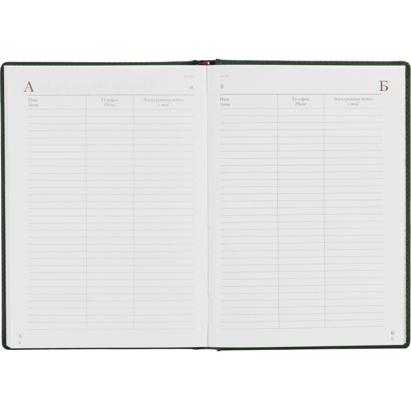 Ежедневник недатированный А5+ Velvet, темно-зеленый 3-115/24 - фото 19