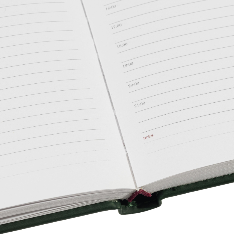 Ежедневник недатированный А5+ Velvet, темно-зеленый 3-115/24 - фото 21