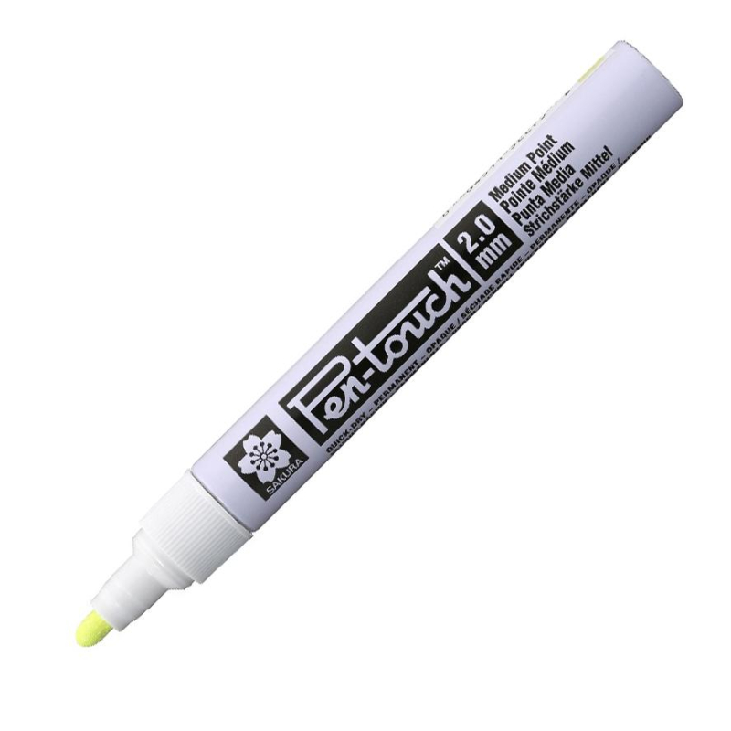 Маркер лаковый Sakura Pen-Touch 2 мм желтый XPFKA302 - фото 1