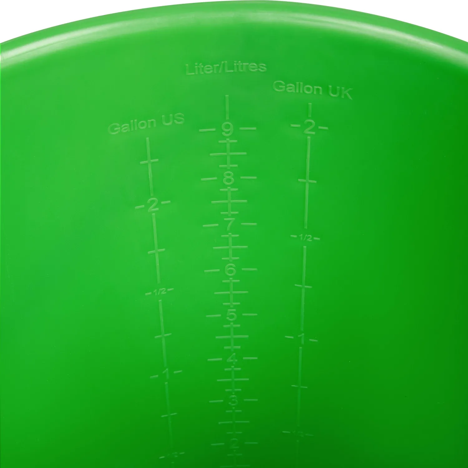 Ведро FBK 9л противоударное с армир пластик ручкой зеленое 80102-5 - фото 5