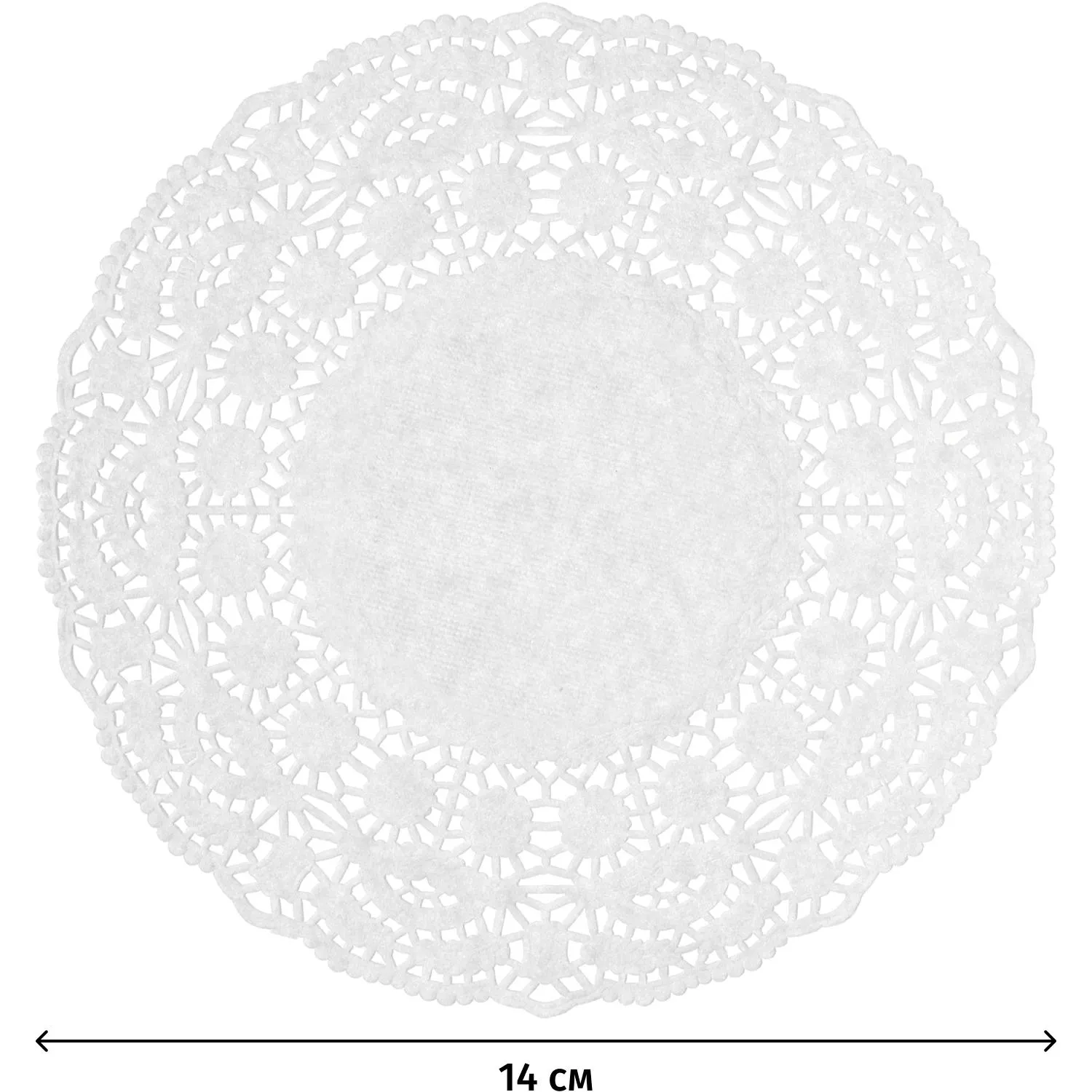 Салфетки ажурные Гуслица бумажные D14см 250шт/уп - фото 2