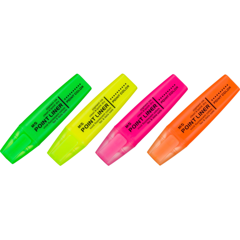 Набор текстовыделителей M&G 1-5мм 4цв AHM21576 - фото 3