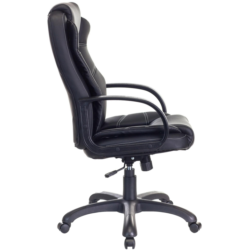 Кресло VB_Бюрократ для руковод CH-839 черный Leather Black эко.кожа пластик - фото 3