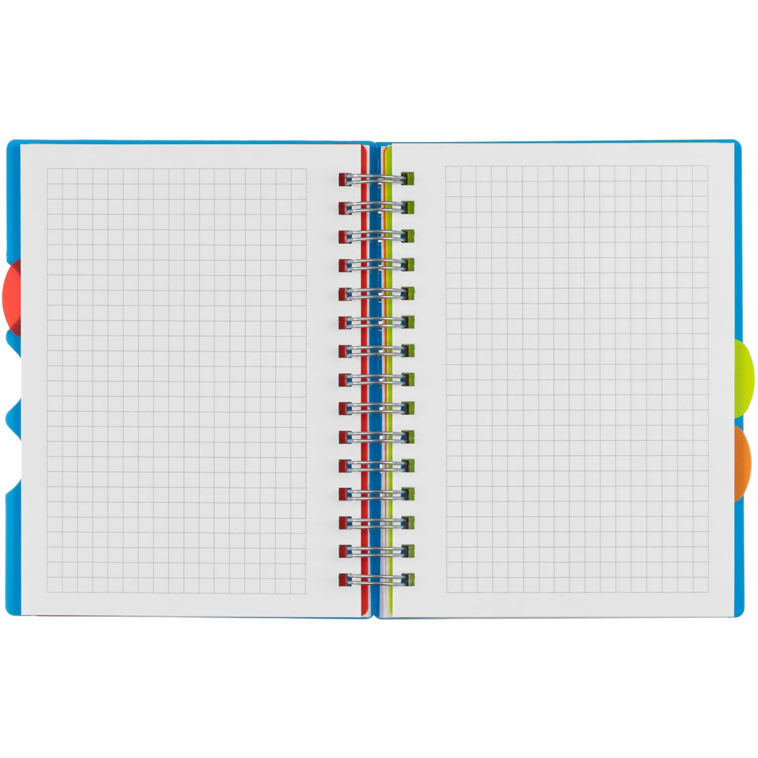 Бизнес-тетрадь Attache А6,100л,кл,спир,обл.пластик,с разделителями,голубой - фото 6