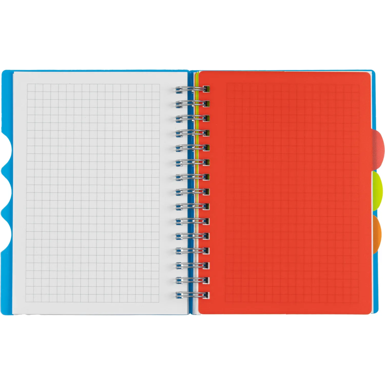 Бизнес-тетрадь Attache А6,100л,кл,спир,обл.пластик,с разделителями,голубой - фото 7