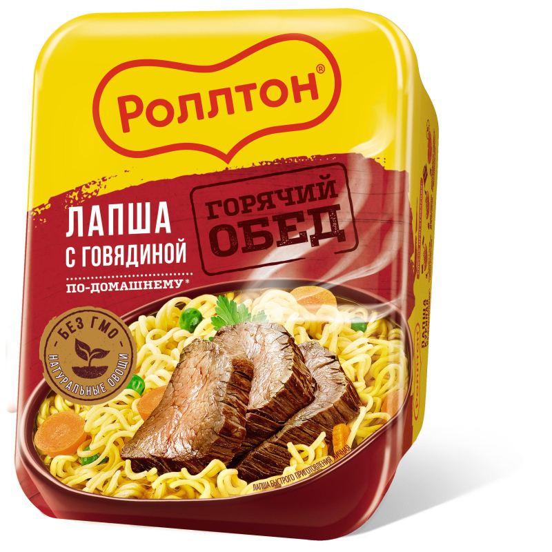 Лапша Роллтон по-домашннму говядина, 90гх24шт/уп - фото 1