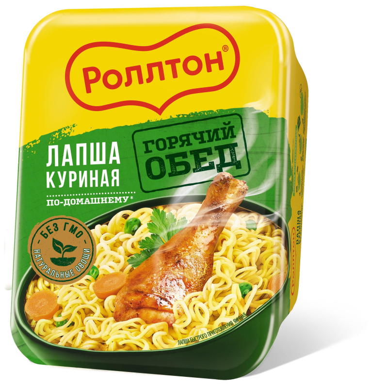 Лапша Роллтон по-домашннму курица, 90гх24шт/уп - фото 1