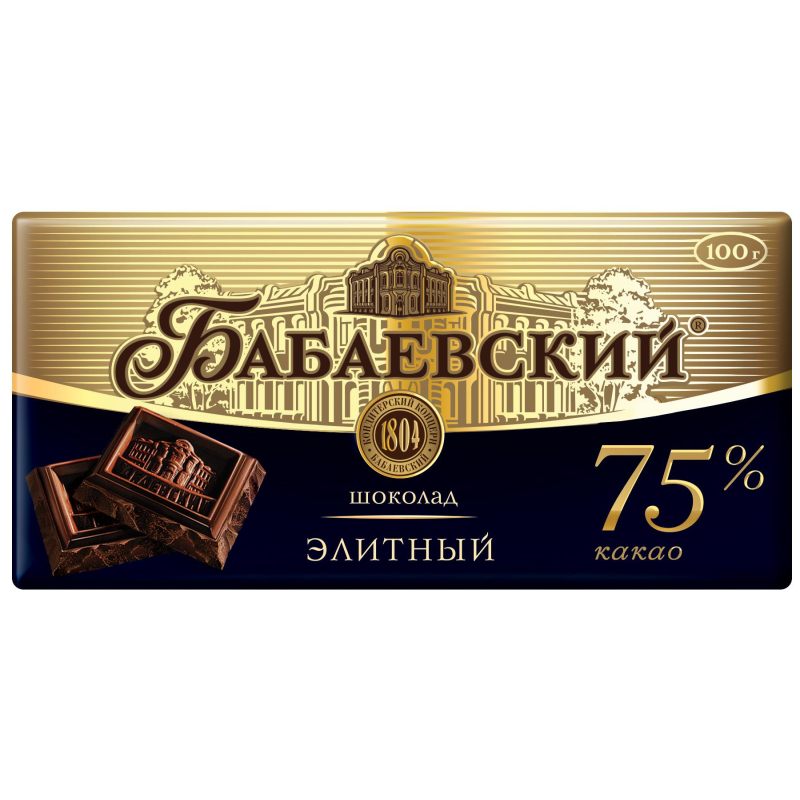 Шоколад Бабаевский элитный 75% какао, 90г - фото 1