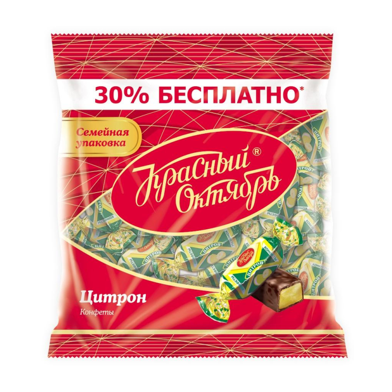 Конфеты шоколадные Красный Октябрь Цитрон, 350г - фото 1