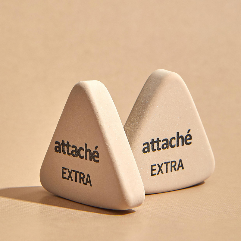Ластик треугольный Attache Extra, натуральный каучук, 40x38x10мм, белый - фото 6