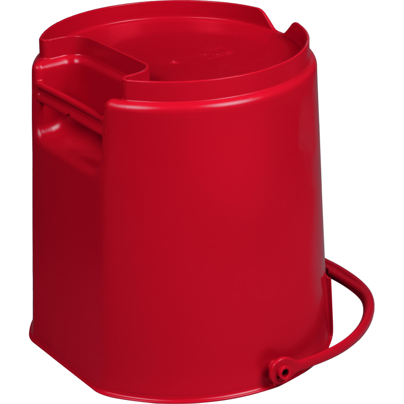 Ведро FBK 15л красное, армир. пластик противоударный, круглое, 80101-3 - фото 3
