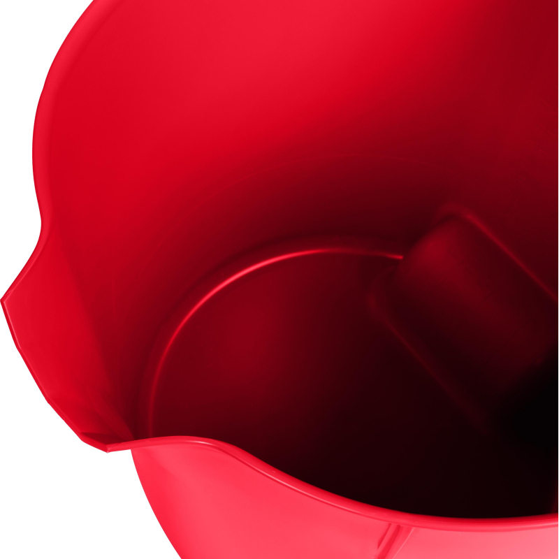 Ведро FBK 15л красное, армир. пластик противоударный, круглое, 80101-3 - фото 4