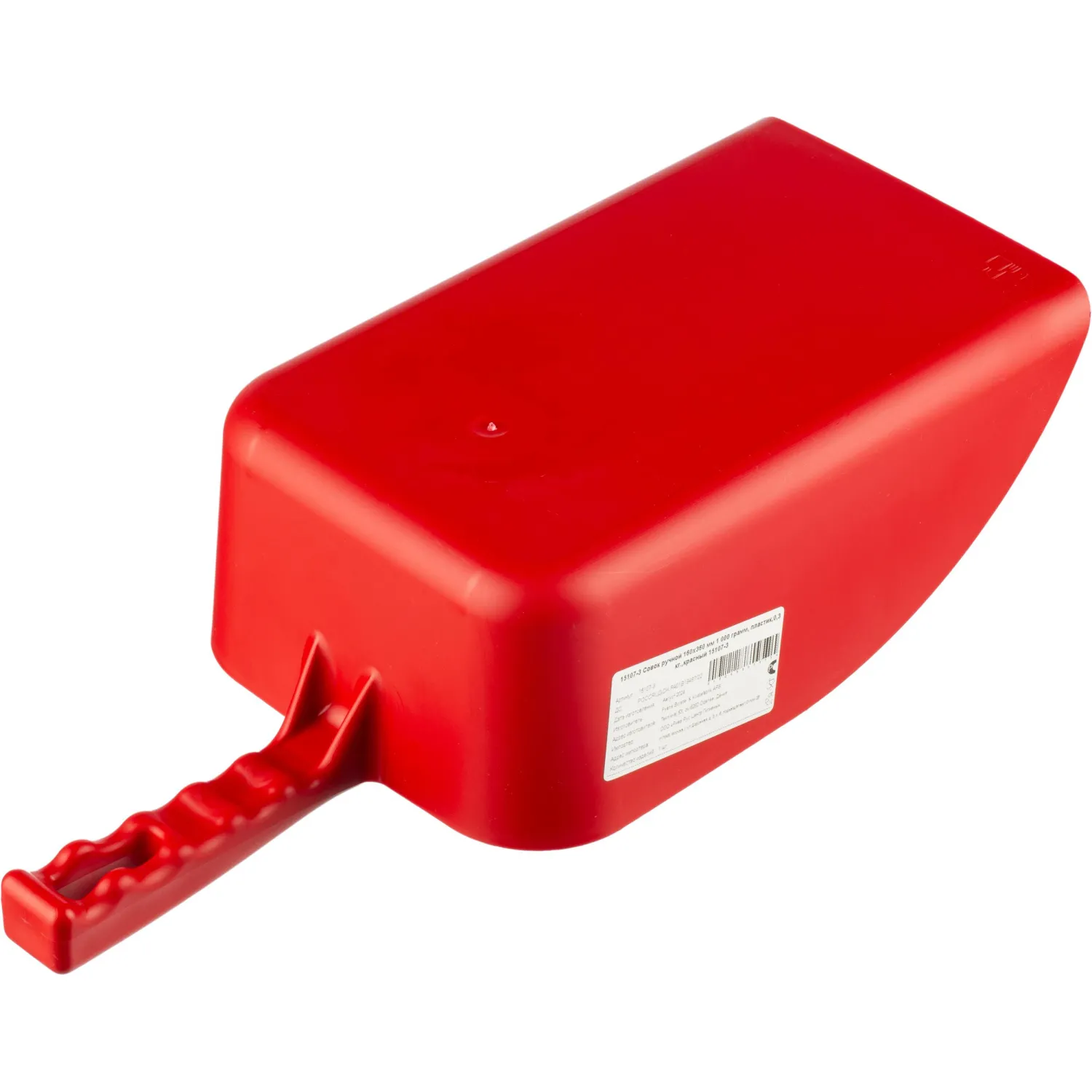 Совок ручной фасовочный FBK 160x360мм (L2500мл/P1000г) красный 15107-3 - фото 4