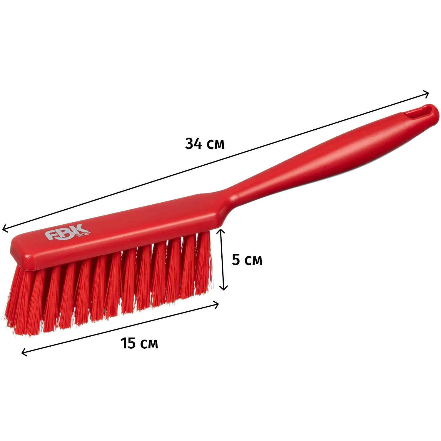 Щетка сметка FBK 340х35мм мягкая красная 10254-3 - фото 2