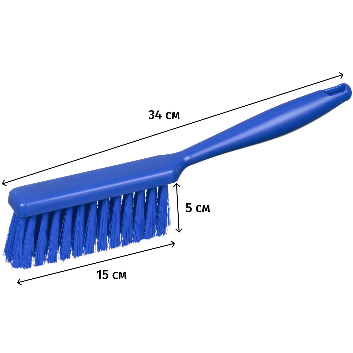 Щетка сметка FBK 340х35мм полужесткая синяя 10252-2 - фото 2