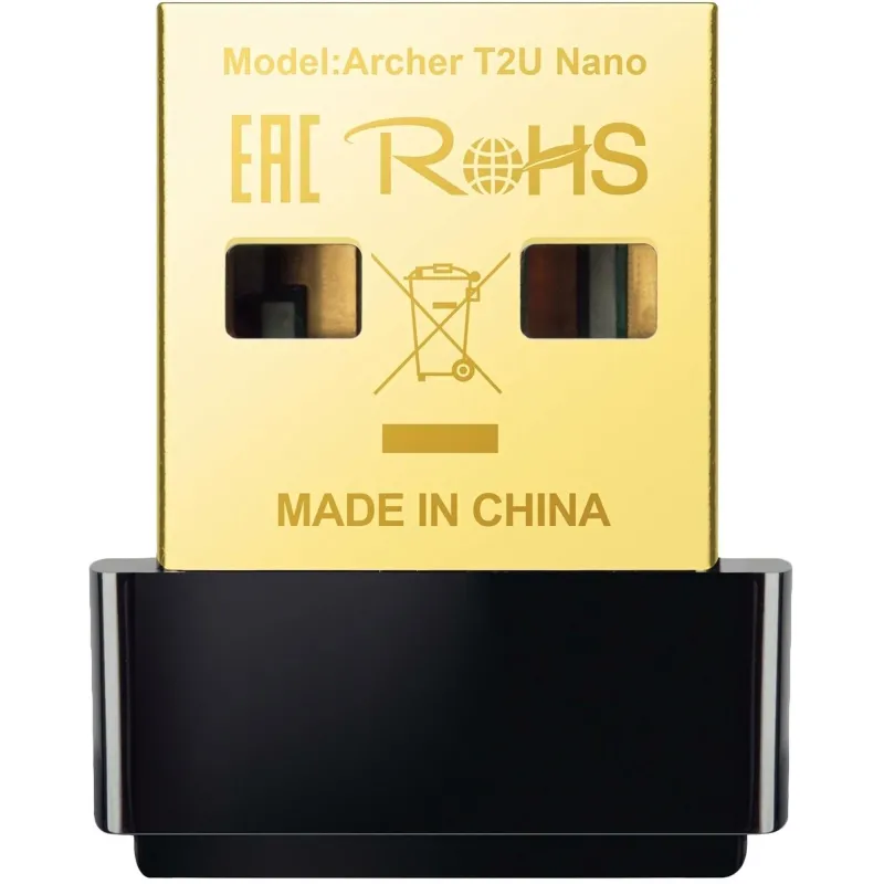Сетевой адаптер WiFi TP-Link Archer T2U NANO AC600 USB 2.0 - фото 1