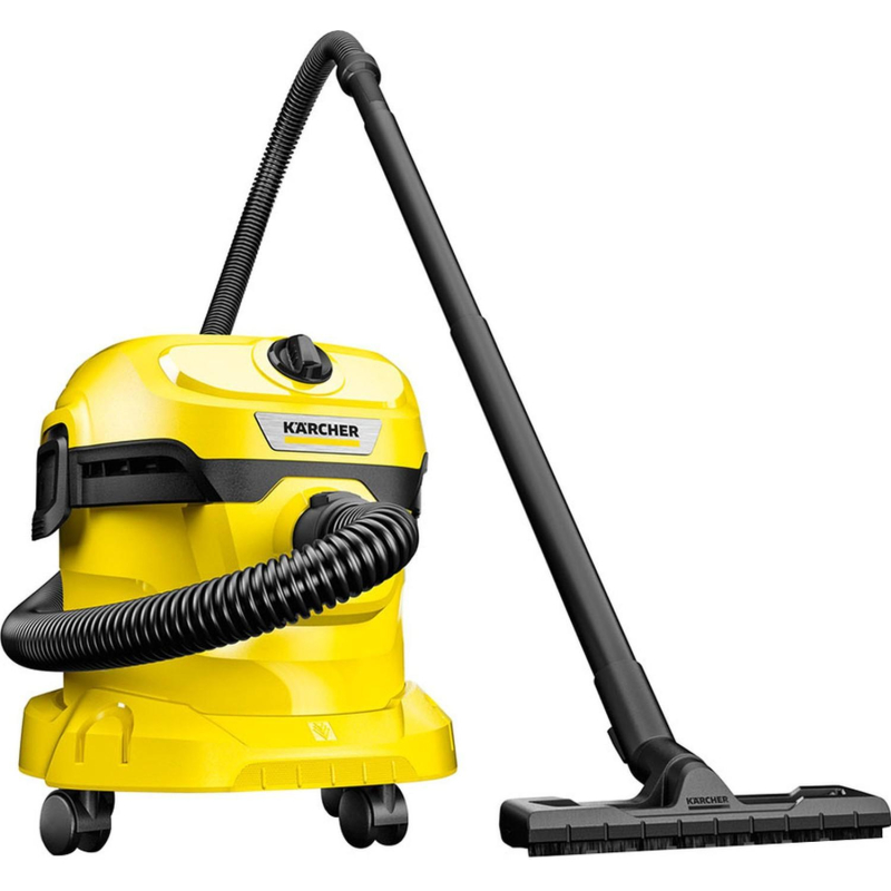Пылесос Karcher WD 2 PLUS V-12/4/18, желтый, сухая и валжная уборка - фото 1