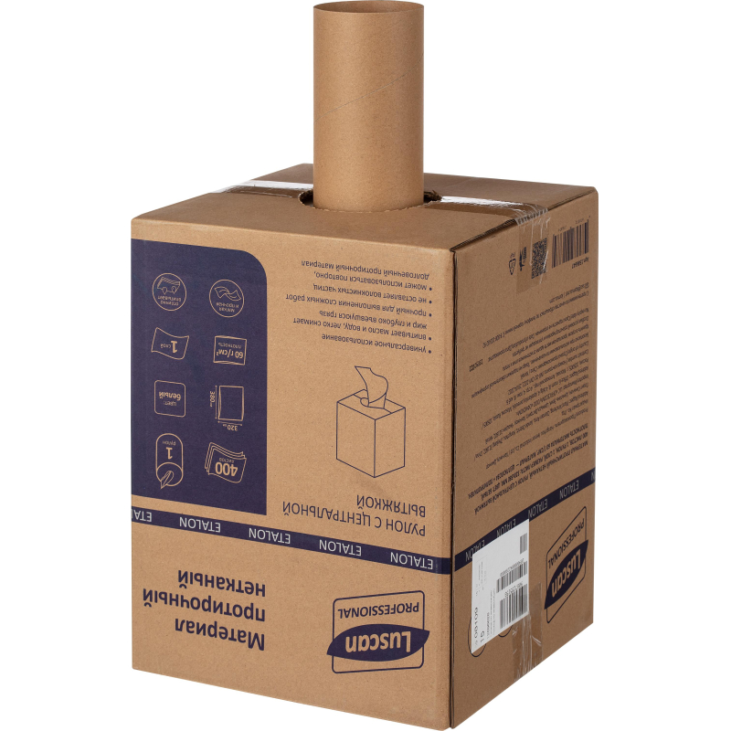 Материал протирочный нетканый Luscan Professional 60г 32х38см 400л/рул бел - фото 7