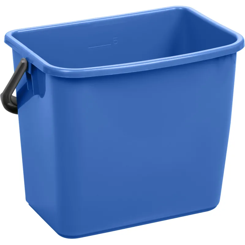 Ведро FBK 6л синее, с мерной шкалой, прямоугольное 26x19x21,5 см., 91027-2 - фото 1