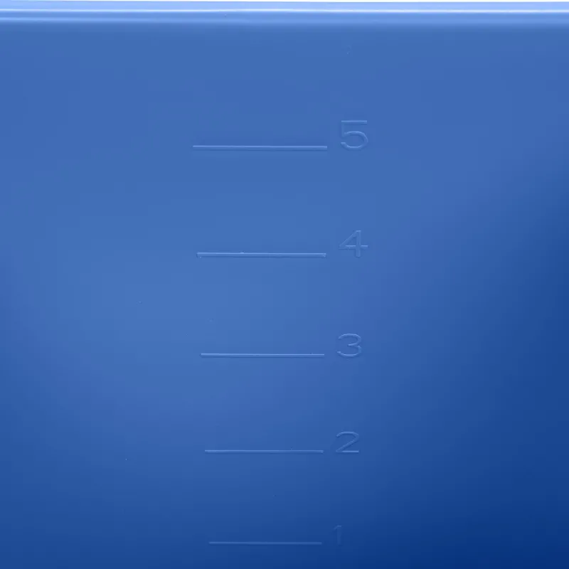 Ведро FBK 6л синее, с мерной шкалой, прямоугольное 26x19x21,5 см., 91027-2 - фото 4