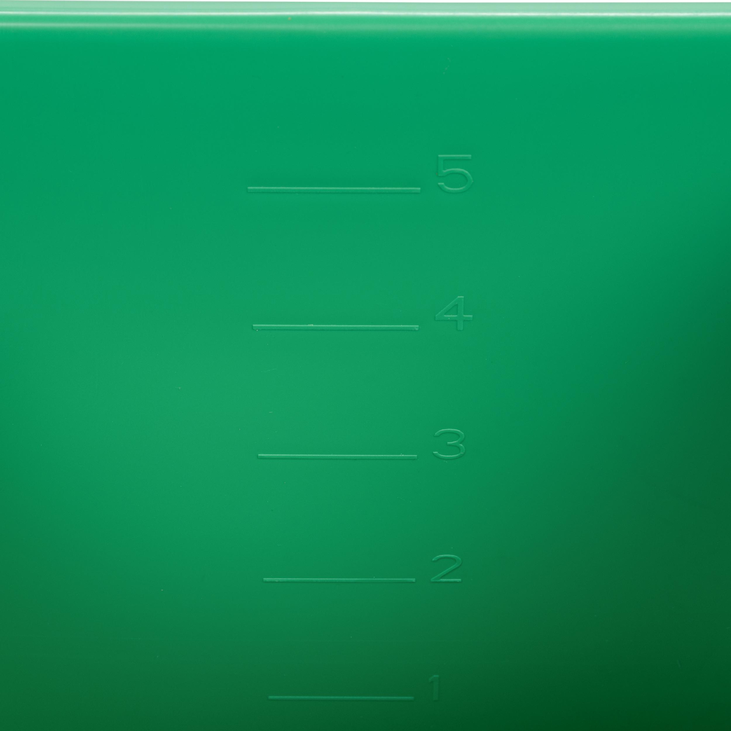 Ведро FBK 6л зеленое, с мерной шкалой, прямоугольное26x19x21,5 см., 91027-5 - фото 4