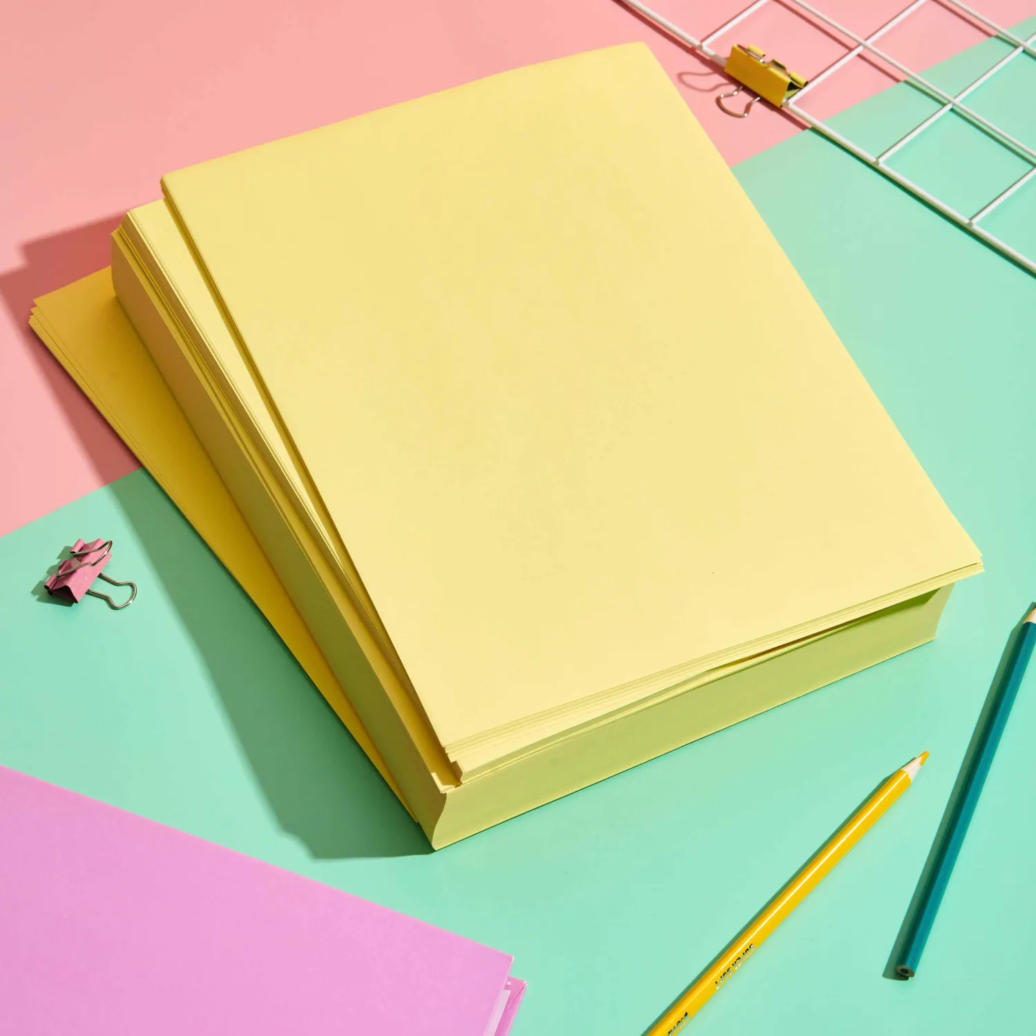 Бумага цветная Attache (желтый пастель), 80г, А4, 500 л - фото 6