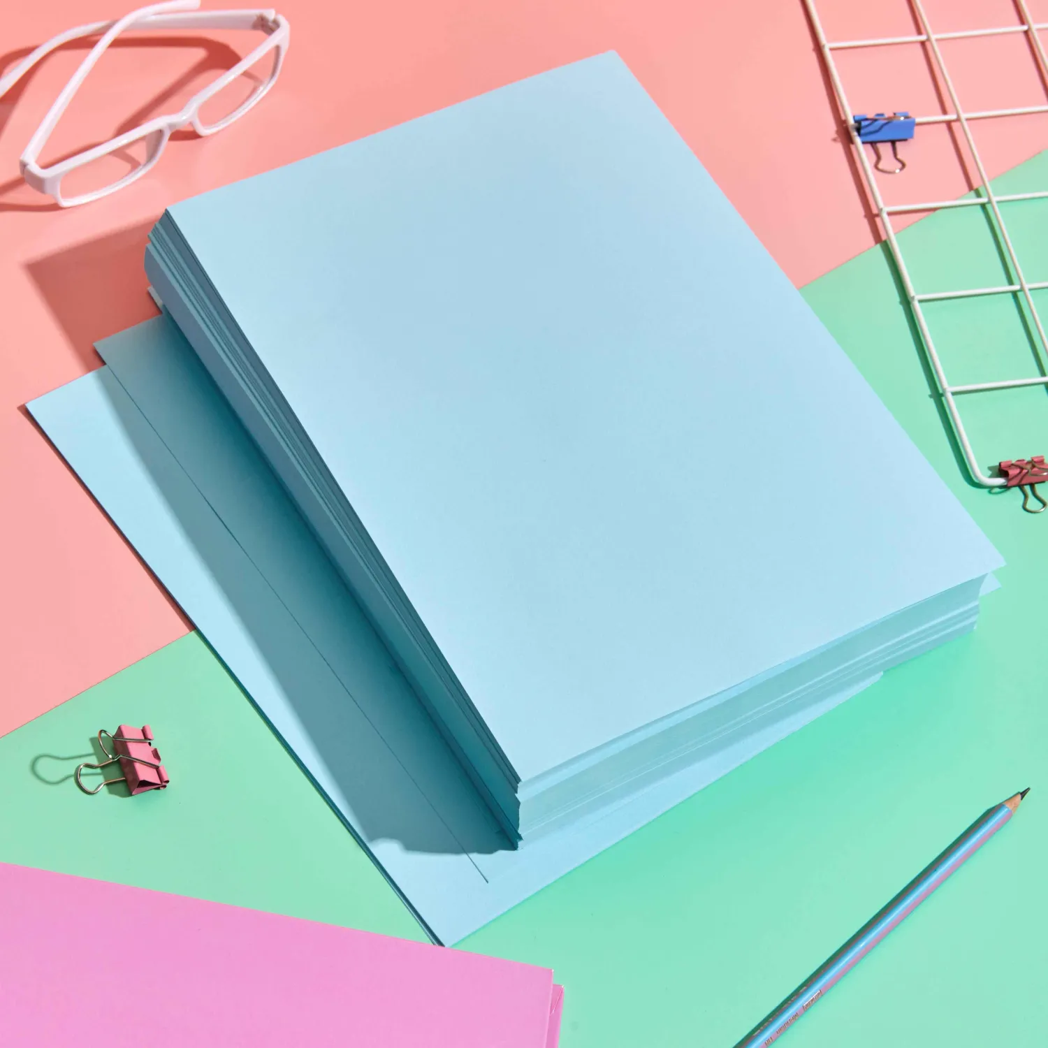 Бумага цветная Attache (голубой пастель), 80г, А4, 500 л - фото 6