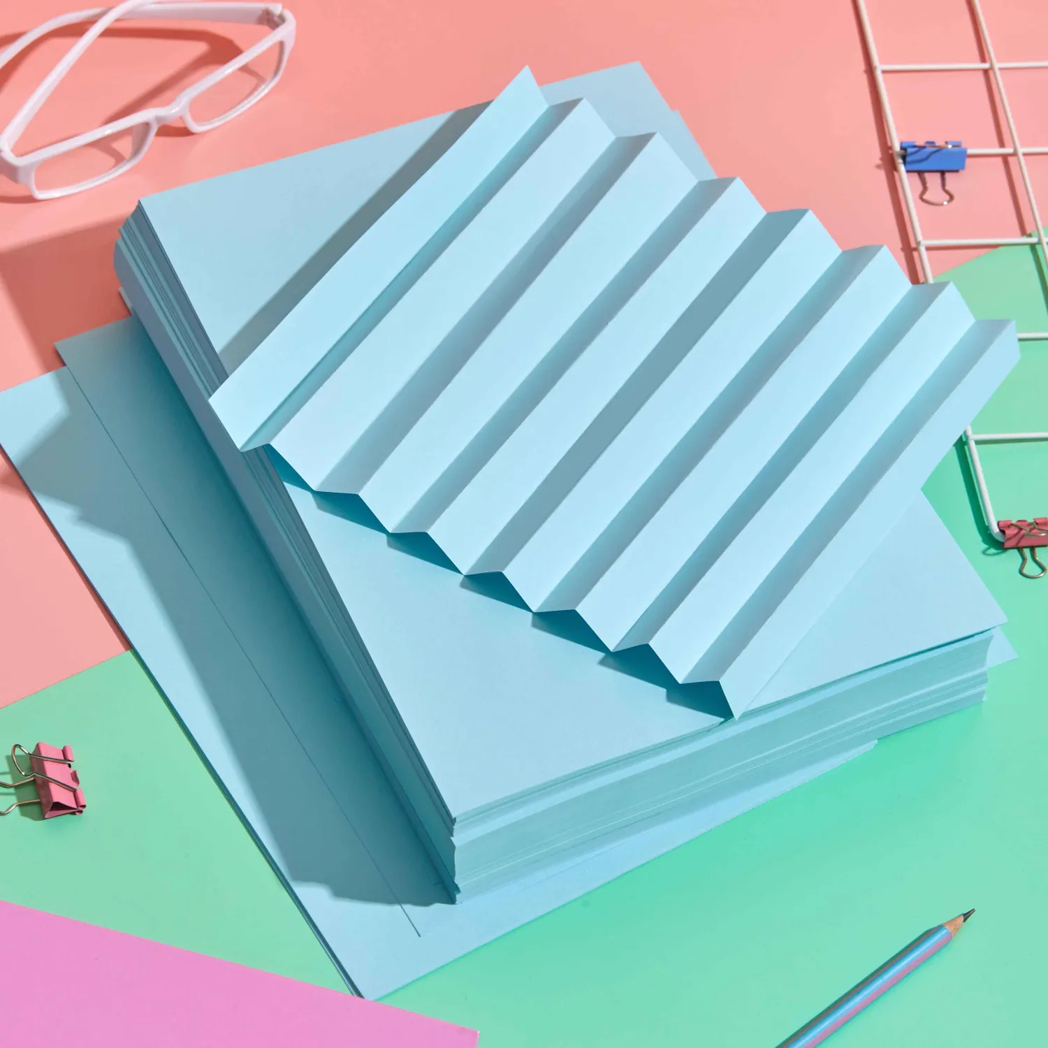 Бумага цветная Attache (голубой пастель), 80г, А4, 500 л - фото 7