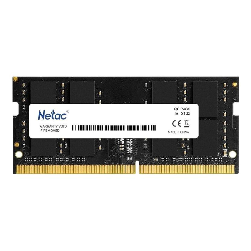 Модуль памяти Netac DDR4 SO-DIMM 16Gb 2666МГц CL19 (NTBSD4N26SP-16) - фото 1