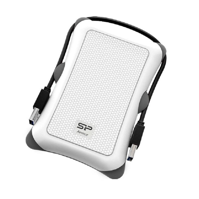 Портативный HDD Silicon Power Armor A30 2 TB USB 3.2, белый, резина - фото 2