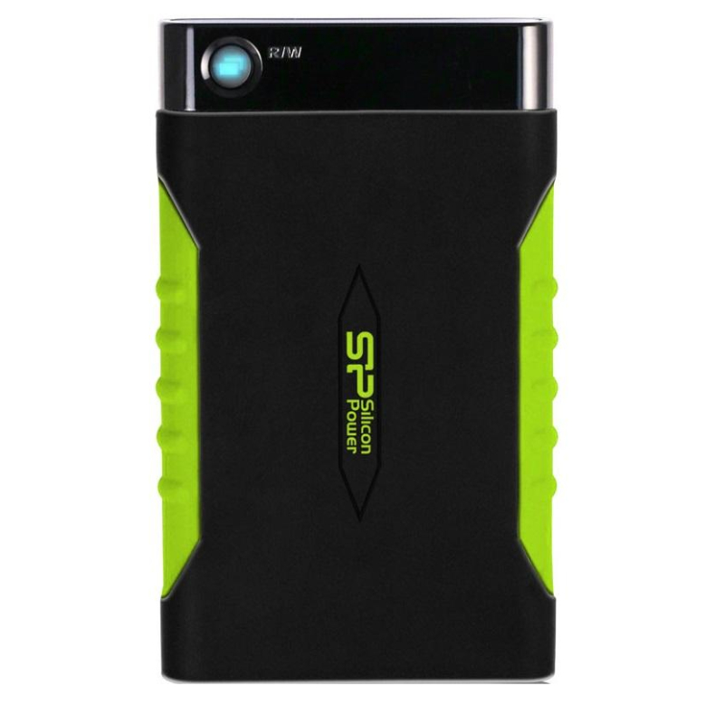 Портативный HDD Silicon Power Armor A15 1 TB USB 3.2, зеленый, резина - фото 1