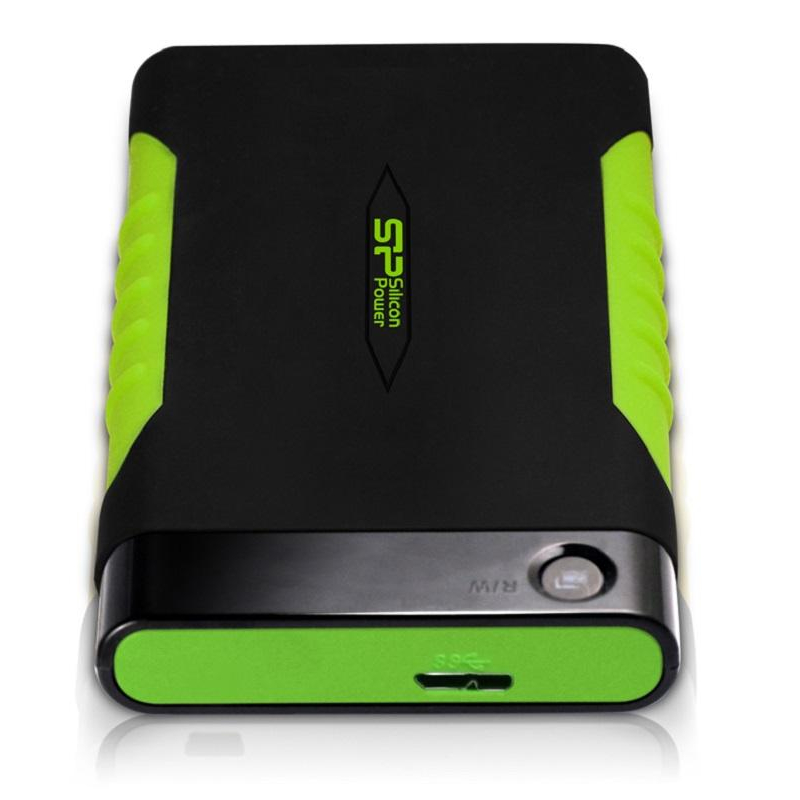 Портативный HDD Silicon Power Armor A15 1 TB USB 3.2, зеленый, резина - фото 2