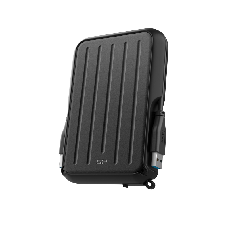 Портативный HDD Silicon Power Armor A66 1 TB USB 3.2, черный, резина - фото 1