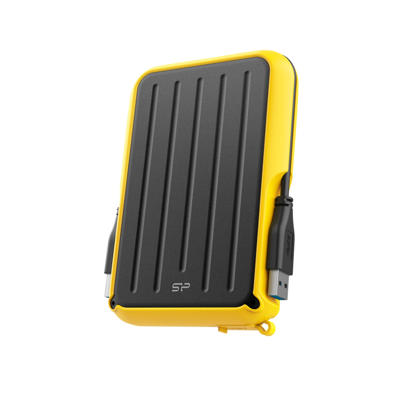 Портативный HDD Silicon Power Armor A66 4 TB USB 3.2, желтый, черный - фото 1