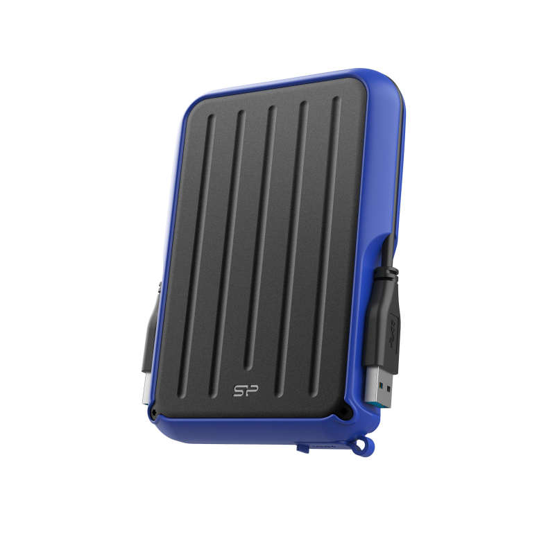 Портативный HDD Silicon Power Armor A66 5 TB USB 3.2, синий, черный - фото 1