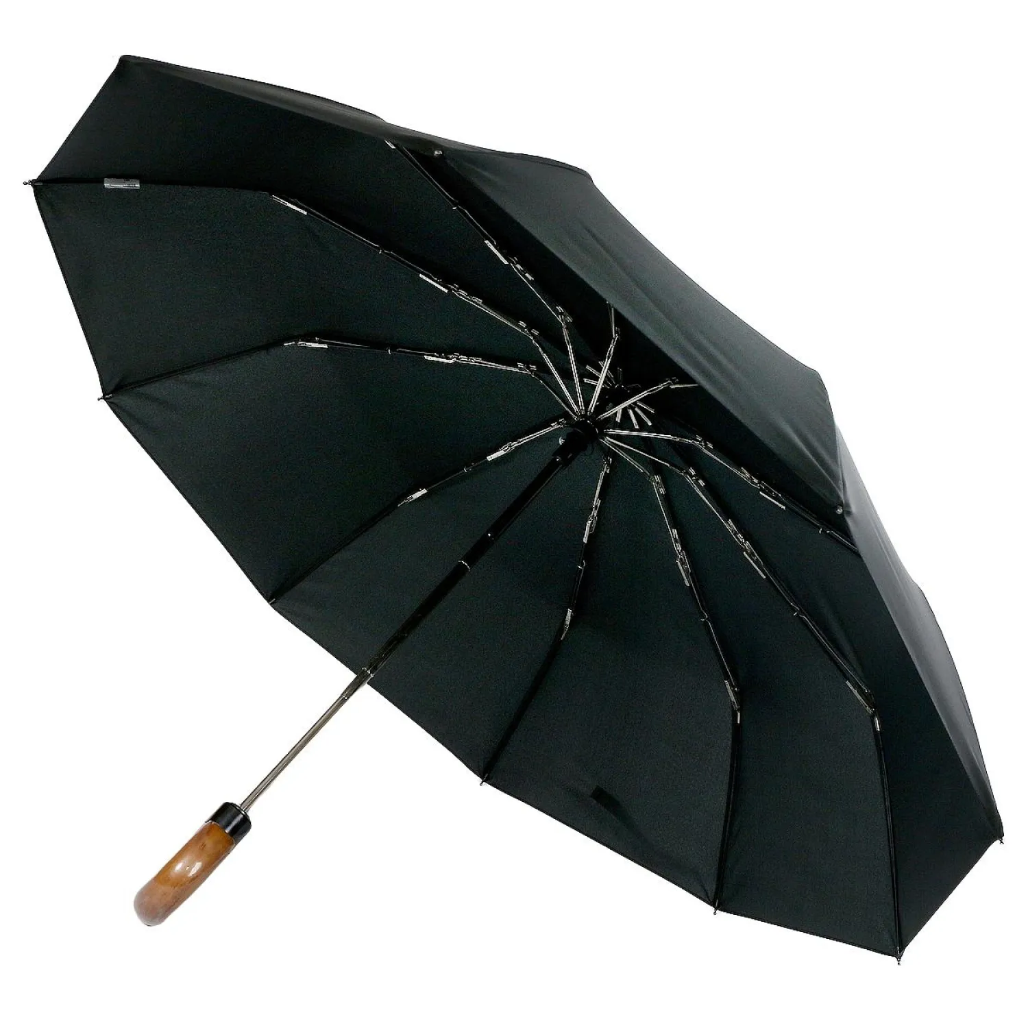 Зонт Trust Мужской, 3сл.,Полный Автомат, 10/58, П/Э, крюк-дерево,31550 - фото 1