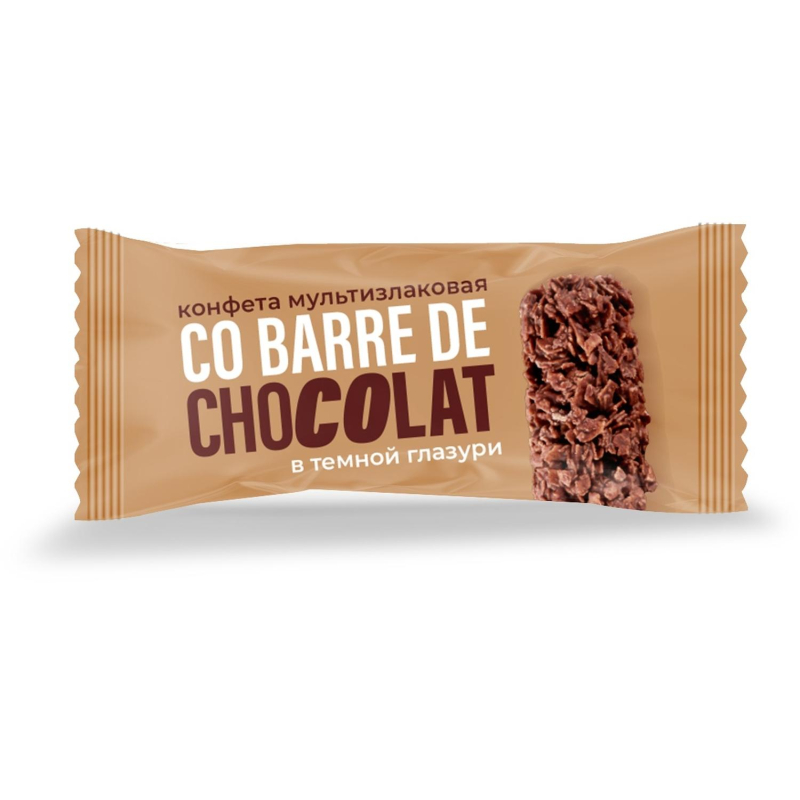 Конфеты Co barre de CHOCOLAT мультиз. ассор. с бел., темн. конд. гл.,2кг/уп - фото 4